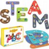 PUZZLE 77 DIELIKOV, UČENIE SA ABECEDY MONTESSORI 3+