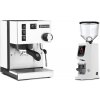 Rancilio Silvia BC, white + Eureka Atom W 75, white