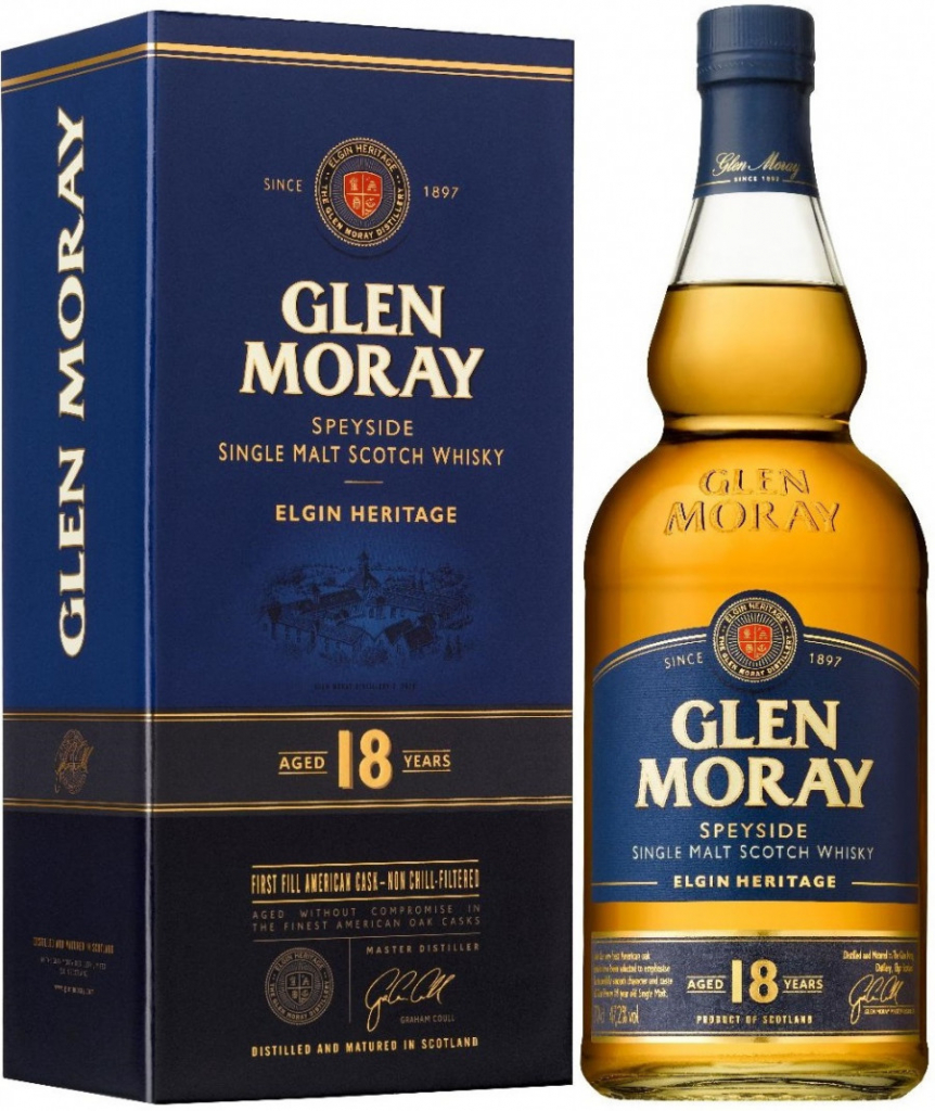 Glen Moray Single Malt 18y 47,2% 0,7 l (kartón)