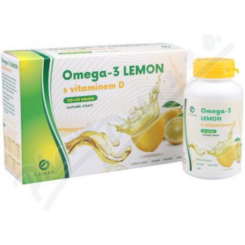 Galmed Omega-3 LEMON rybí olej s vit.D 180 kapsúl