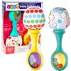Súprava senzorických hrkáliek s mäkkou loptou farebná