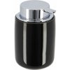 TENDANCE Dávkovač mydla Olivon, čierna/s chrómovými prvkami, 235 ml