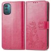 PROTEMIO 42687 ART Peňaženkový kryt Nokia G11 / G21 FLOWERS tmavoružový
