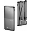 AWEI Powerbanka 10000mAh P76K 22,5W 4 nabíjecí výstupy dva kabely