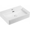 Mereo Umývadlo na dosku aj zavesenie s prepadom, 600x430x125 mm, keramické - pre zaslanie na palete