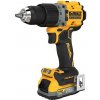 DeWalt DCD805E1T aku bezuhlíková príklep. vŕtačka 18V/1*1,7Ah bez nabíjačky, POWERSTACK, 90Nm, TSTAK
