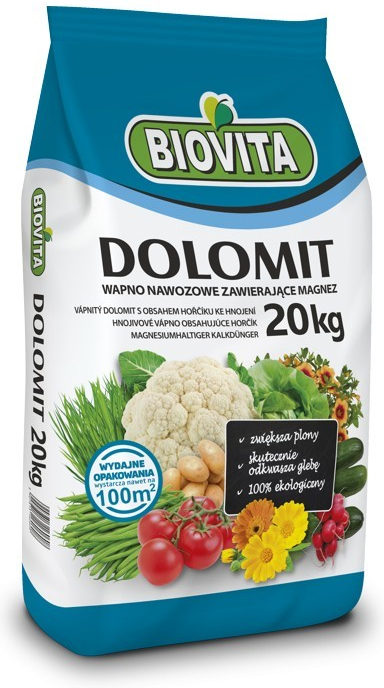 BIOVITA Dolomit vápenato-horečnaté hnojivo 20 kg
