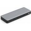 Digitus USB-C dokovací stanice, 13 portů: 3× HDMI, 2× DisplayPort, 4× USB-A, 1× USB-C, 1× RJ45, 1× DC, 1× audio DA-70918