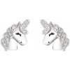 Majya Strieborné náušnice UNICORN 10151