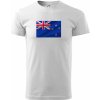 Nový Zéland Vlajka obdĺžnik - Klasické pánske tričko - XL ( Biela )