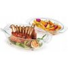 TESCOMA Oválny pekáč s poklopom GrandCHEF 35 x 21 cm , sklenený