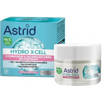 Astrid Hydratačný a upokojujúci krém pre citlivú pleť bez parfumácie Hydro X-Cell 50 ml