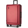 Veľký pevný kufor na kolieskach KONO ABS+PC - 93.38 L - burgundy