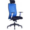 Office Pro Office Pro Calypso Grand - ergonomická stolička s opierkou hlavy, Farba modrá, Farba zelená