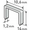 Extol Premium 8852205 | Spony do sponkovačky 14x10,6x1,2 mm - balenie 1000 ks