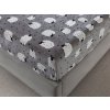 XPOSE® Mikroplyšová plachta OVEČKA Exclusive 90x200 cm, Mikroplyš