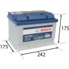 BOSCH S4 60Ah Autobatéria 12V , 540A , 0 092 S40 040