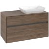 VILLEROY & BOCH Collaro závesná skrinka pod umývadlo na dosku (umývadlo vpravo), 2 zásuvky, 1000 x 500 x 548 mm, Arizona Oak, C11100VH