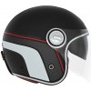 Prilba NOX PREMIUM Heritage (čierna matná/červená/biela) S