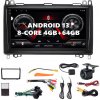 AUTORÁDIO S ANDROIDOM 13 MERCEDES-BENZ VITO W447 2014-2020 6GB LTE SIM KARTA CARPLAY GPS