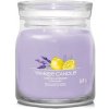 YANKEE CANDLE Lemon Lavender svíčka 368g / 2 knoty (Signature střední)