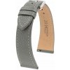 Remienok Hirsch Bologna - sivý - 18 mm - M – Stredná dĺžka - 16 mm - Strieborná + 5 rokov záruka a darček ZADARMO