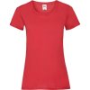 Fruit of the Loom Tričko Lady-Fit Valueweight T, krátký rukáv, dámské COT-16137200401 S Červená