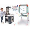 Set kuchynka a tabuľa na kriedu Tefal Studio Kitchen 360° Smoby elektronická s realistickými zvukmi s magnetkami výškovo polohovateľná