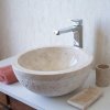Indera Emma 516 Ø45 cm Cream Umývadlo z prírodného kameňa