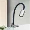 Orion | Orion Str 10-489- LED Flexibilná stolná lampa s klipom KURT LED/5W/230V strieborná | OR0056