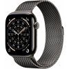 Apple Watch Series 11 Cellular 46 mm Bridlicový sivý titán s bridlicovo sivým milánskym ťahom – S/M MFD34WF/A