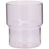 MADAM STOLTZ Pohár Coloured Mix 250 ml Rúžová