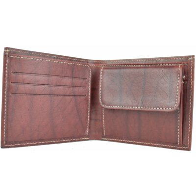 pánska luxusná peňaženka z pravej kože č.7942 v bordovej farbe pravá koža tmavo