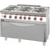 KROMET Plynový sporák 6 horákov s elektrickou rúrou | KROMET, 700.KE-6/PE-3