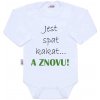 Body s potlačou New Baby Jesť spať kakať...a ZNOVU Biela 50