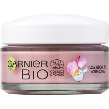 Garnier Bio Rosy Glow Šípkový olej a vitamín C 3v1 denní krém 50 ml