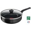 Tefal Simply Clean Red hlboká panvica + pokrievka 24 cm B5673253