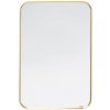 Simply Brass závesné zrkadlo 60x90 cm