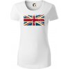 Britská vlajka stará - Dámske tričko z organickej bavlny Origin (GOTS) - XS ( Biela )