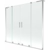 Mexen Velar L Duo, 2-krídlová posuvná vaňová zástena 170 x 150 cm, 8mm číre sklo, chrómová, 896-170-003-02-01