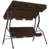 vidaXL Záhradná hojdačka, kávová 170x110x153 cm