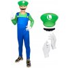 FunCo Detský kostým Super Mario Luigi 110-122 M