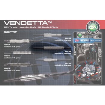 Winmau VENDETTA 80% 18g soft