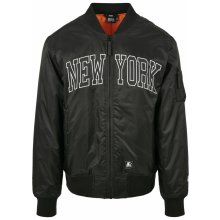 Urban Classics Starter New York bomber jacket black