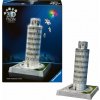 Svietiace 3D puzzle Ravensburger Iconics: Šikmá veža v Pise (Nočná Edícia) 231 dielikov
