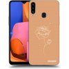 Picasee silikónový prehľadný obal pre Samsung Galaxy A20s - Peonies