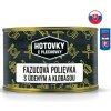 Hotovky z plechovky Fazuľová polievka s údeným a klobásou 400ml
