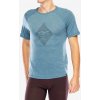 Tričko Odlo Merino Tencel 130 Peaks TS Crew Neck SS - provincial blue melange