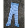 Detské bambusové pančuchy Bopik biela/modrá