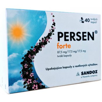 Persen Forte cps.dur.40 4 x 10 x 87,5 mg/17,5 mg/17,5 mg